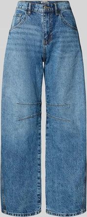 Review Barrel Fit Jeans mit Eingrifftaschen in Blau, Gr&ouml;&szlig;e 25