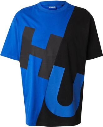 HUGO BOSS Hombre, Camisetas, Azul, Talla: S