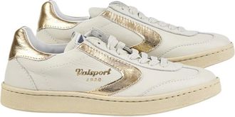 Valsport Schoenen, Dames, Veelkleurig, 38 EU, Witgoud Gelamineerde Stijlvolle Sneakers