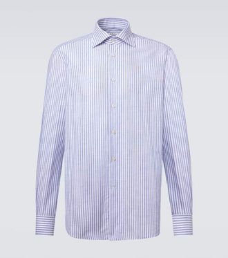 Kiton Camicia in cotone a righe