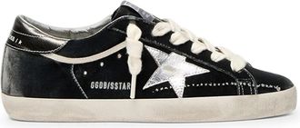 Golden Goose Super Star Velvet Upper Laminated Star And Heel