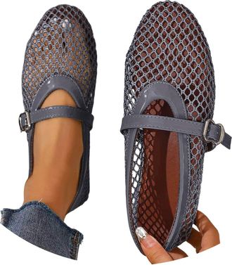 Generic Womens Lightweight Slip-On Casual Shoes with Breathable Soft Sole for Everyday Comfort (Grey, 6.5)