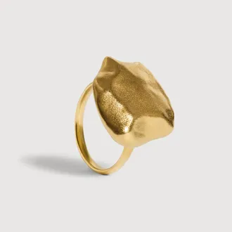 Monica Vinader Gold Fragments Bold Ring