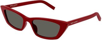 Saint Laurent SL277011 Cat-Eye Red Frame Sunglasses - Red