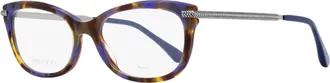 Jimmy Choo London JC217 Acetate Rectangle Eyeglasses - Brown