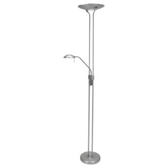 Steinhauer Steinhauer - Mexlite - L&aacute;mpara De Pie - Biron - Acero - Vidrio Metal - L&aacute;mpara