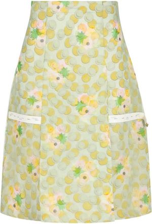 Fendi Floral-print Pocket Midi Skirt