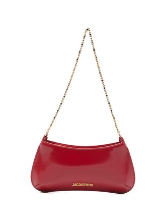 Jacquemus Le Petit Bisou Chaine Leather Shoulder Bag