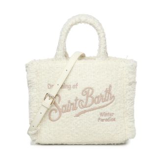 MC2 Saint Barth Tote Bags, female, White, Size: ONE SIZE Mini Vanity Tote