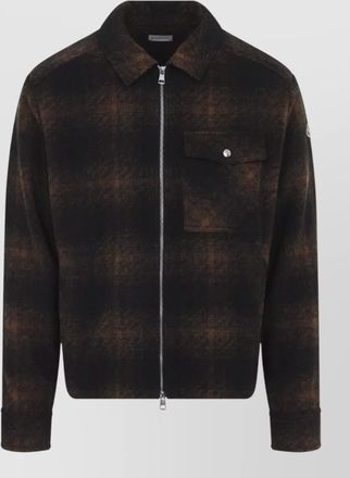 Moncler checked flannel shirt jacket