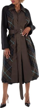 Burberry Bradford Reversible Belted Car Coat, Brand Size 12 (US Size 10)