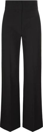 Nicowa Broeken, Dames, Zwart, XL, Hoge taille Marlene broek Corino