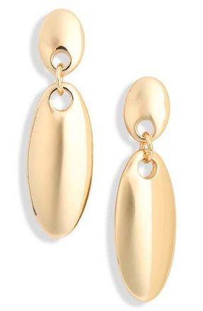 Nordstrom Rack Oval Drop Earrings in Gold at Nordstrom Rack