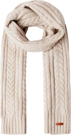 Pepe Jeans London Gevlochten gebreide sjaal - Dames - Accessoires - Beige - Maat: ONE Size Leer