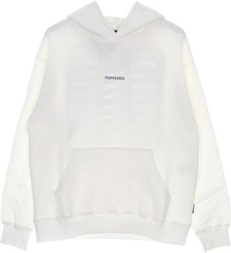PROPAGANDA Blauwe Lichtgewicht Hoodie - Heren - Hoodies - Wit - XL - Katoen - Hoodies & sweatvesten