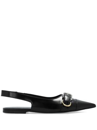 Givenchy Voyou Leather Slingback Flats