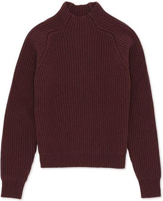Fortela Leona High Neck Wool and Cashmere Sweater in Burgundy at Nordstrom, Size X-Small Eu