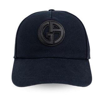 Giorgio Armani Baseballpet - Heren - Petten - Blauw - S - Katoen - Accessoires