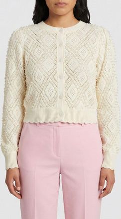 Twinset Cardigan Twinset in cotone con perline ricamate