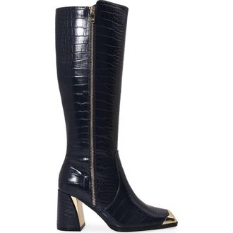 Ninety Union Lux Block Heel Knee High Boot in Navy at Nordstrom Rack, Size 10