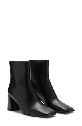 Mango Block Heel Bootie in Black at Nordstrom, Size 6.5Us