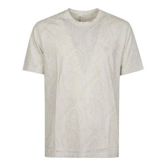 Etro Etro, T-Shirts, male, Beige, Size: XL Roma T-shirt