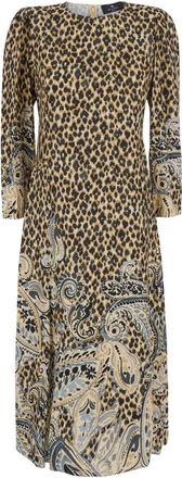 Etro Mujer, Vestidos, Marr&oacute;n, Talla: L
