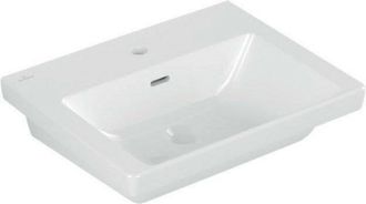 Villeroy & Boch Villeroy&boch - v & b Subway 3.0 550x440mm lavandino con overflow con foro per il rubinetto bianco