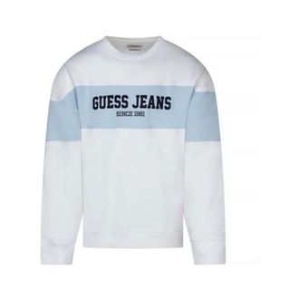 Guess Hoodies & sweatvesten, Heren, Wit, M, Katoen, Horizont Sweatshirt