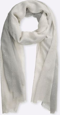 Heine Modeschal HEINE, Damen, steingrau, Polyester, gemustert, Modet&uuml;cher Modeschal