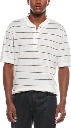 Brunello Cucinelli Linen-Blend Polo Shirt
