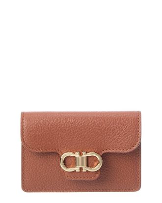 Ferragamo Gancini Leather Card Holder