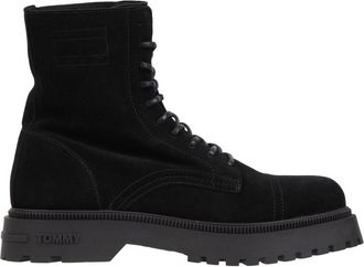 Tommy Jeans Heren Zwarte Enkellaarzen - Heren - Veterlaarzen - Zwart - 43 EU - Su&egrave;de - Schoenen