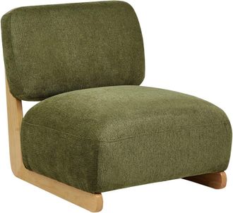 Beliani Sill&oacute;n Tela Verde