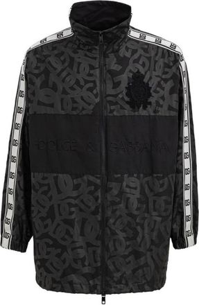 Dolce & Gabbana Monogramprint Track Jacket - Heren - Zomerjassen - Zwart - S - Polyester - Jassen