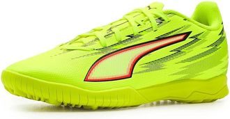 Puma Ultra 6 Play Turf Trainer Soccer Cleats Mens Soccer Shoes Yellow Alert/Black/Glowing Red/Lime Squeeze : 11.5 D - Medium, Synthetic