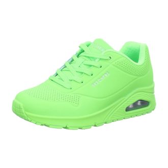 Skechers Womens UNO-Night Shades Sneaker, LMGN, 2.5 UK Green