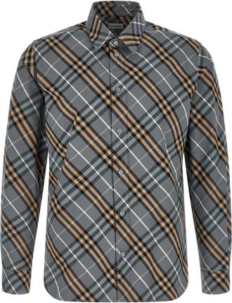 Burberry Robert Katoen Poplin Overhemd - Heren - Casual Overhemden - Veelkleurig - M - Katoen - Overhemden