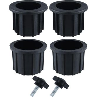OEM 2 Juegos (6 Piezas) De Accesorios Para Sombrilla De Balc&oacute;n, 4 Anillos Para Orificios De Sombrilla Y 2 Tornillos Para Mango, Accesorios De Soporte - Cr