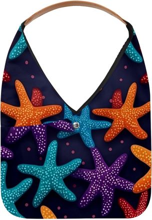 Generic Starfish Reusable Lightweight Grocery Bags - Foldable Into Compact Pouch, Washable & Sturdy, Multipurpose for Shopping and Travel