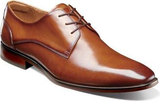 Florsheim Sorrento Lux Plain Toe Derby in Cognac at Nordstrom, Size 10.5