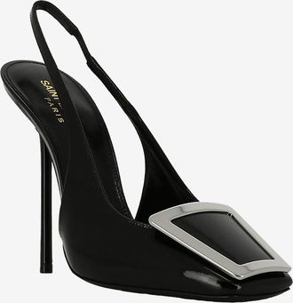 Saint Laurent Slingback-Pumps aus Lackleder Maxine 115
