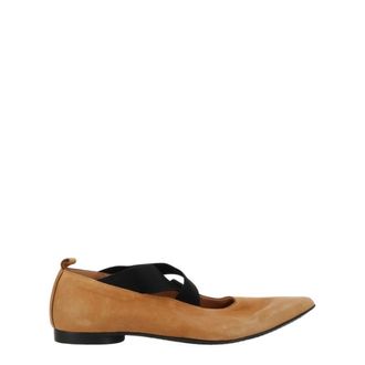 Uma Wang UMA Wang - Puntige Ballerina - Dames - Schoenen - Beige - Maat: 39 EU Leer