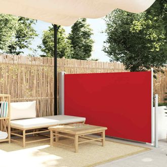 vidaXL Toldo Lateral Retr&aacute;ctil 120x300 Cm Rojo Vidaxl