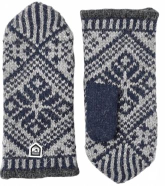 Hestra Womens Nordic Wool Mitten In Navy/grey
