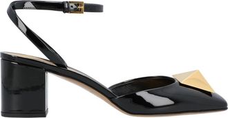Valentino Roman Stud Patent Leather Pumps - Dames - Pumps - Zwart - 39 EU - Leer - Schoenen