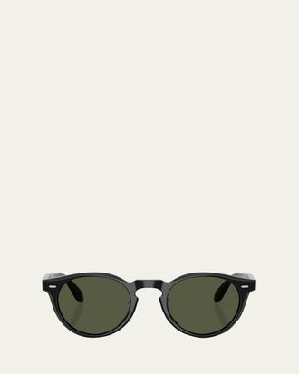 Oliver Peoples OV5587SU Acetate Round Sunglasses