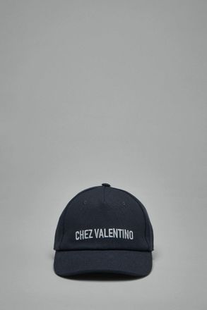 Valentino Cotton Baseball Cap with Embroidery