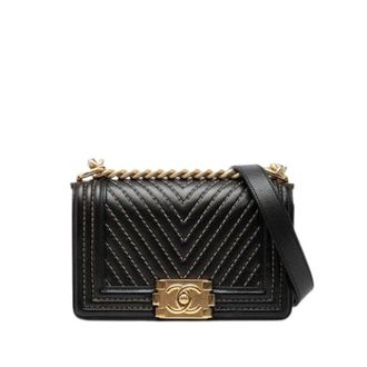 Chanel Pre-owned Boy Flap Bag - Dames - Vintage Schoudertas - Zwart - ONE Size - Leer - Vintage