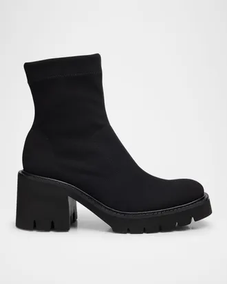 Pedro Garcia Zilia Stretch Nylon Ankle Booties